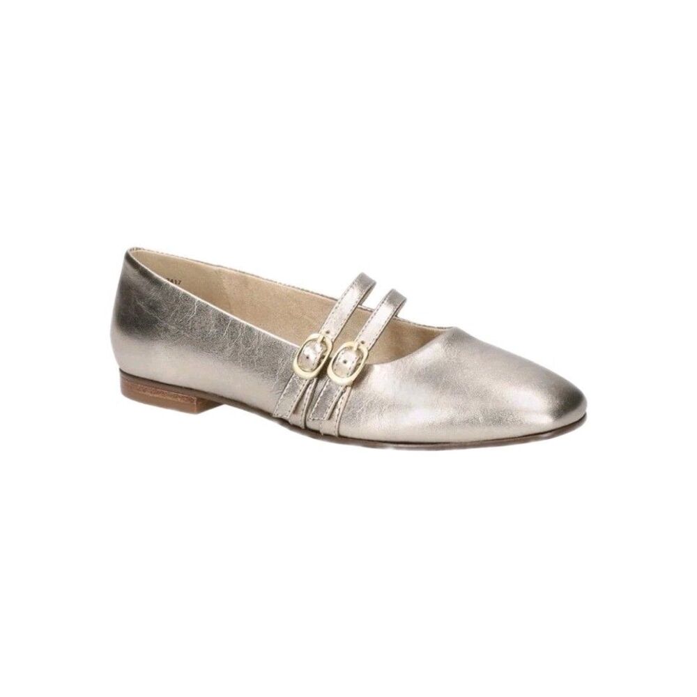 Sz 8 - Bella Vita Davenport Metallic Gold Mary Jane Flats Womens